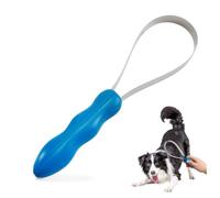 SULIVES Removedor de pelo de mascotas, perro para eliminar desprendimientos, hoja de doble cara con acero inoxidable, herramienta de eliminación de desprendimiento para todos los perros, mango de