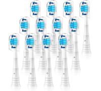 Sulkiwe Cabezales Compatible con Philips Sonicare, Recambio Cepillo Compatible con Philips Sonicare 3100 4300 ProtectiveClean 9000, 12 Blanco