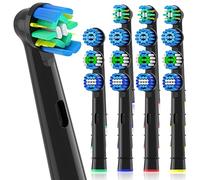 Sulkiwe Recambios Cepillos Compatible con Oral B Braun Eléctricos Cepillo de Dientes, 16 Cabezales de Repuesto-incluir 4 Precision, 4 Floss, 4 DeepClean, 4 Sensitive (Negro)