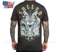 Sullen Art Collective Tigre Serpiente Premium SCM6322 Corto Camiseta para Hombre