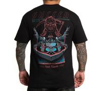 Sullen Flesh Rippers Grim Reaper Barco Verano Tinte Neón Camiseta