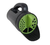 Sulobom Esparcidor de mano para sal, fertilizante, arena y semillas, 1 L, recipiente para esparcir residuos y esparcidor de mano, adecuado para esparcir en invierno, 3 ajustes de tamaño, salero de