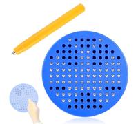 SULOLI Mini pizarra magnética de dibujo, pizarra mágica, bandeja educativa, juego magnético con bolas y lápiz magnético para niños y familia escolar (azul)