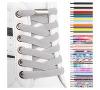 SULPO 2 Pares Cordones elásticos - Cordones planos sin atar - Cordones coloridos de cierre rápido - cordones zapatillas deporte - cordones elasticos niños - atacadores elasticos