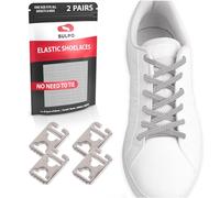 SULPO 2 pares de cordones elásticos - Cordones sin atadura - Sistema de lazada rápida - Cordones sin presilla - Cordones elásticos para todo tipo de calzado