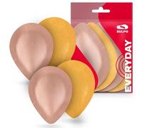 SULPO 2 pares Plantillas ortopédicas en forma de gota - Plantillas pies planos - Plantillas de cuero - Plantillas metatarsalgia - Plantillas autoadhesivas - Soporte de arco longitudinal - 35-37