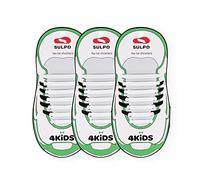 SULPO 3 Pares Cordones Sin Atar - Elásticos de Silicona - Juego Sin Lazos - de Goma para Zapatos de Mujer, Hombre y Niños