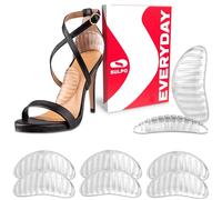 SULPO 4 pares de almohadillas para zapatos grandes - Taloneras Multi - Use - Protección para el talón de gel para tendinitis de Aquiles - Arco Soporte - talla unica