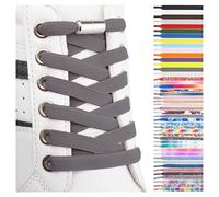 SULPO Cordones elasticos con cierre rápido de metal - Cordones elasticos zapatillas deporte - Cordones silicona sin atar para niños y adultos - Cordones converse - Cordones planos sin nudo