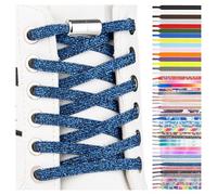 SULPO Cordones elasticos con cierre rápido de metal - Cordones elasticos zapatillas deporte - Cordones silicona sin atar para niños y adultos - Cordones converse - Cordones planos sin nudo