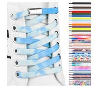 SULPO Cordones elasticos con cierre rápido de metal - Cordones elasticos zapatillas deporte - Cordones silicona sin atar para niños y adultos - Cordones converse - Cordones planos sin nudo