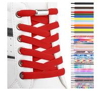 SULPO Cordones elasticos con cierre rápido de metal - Cordones elasticos zapatillas deporte - Cordones silicona sin atar para niños y adultos - Cordones converse - Cordones planos sin nudo