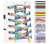 SULPO Cordones elasticos con cierre rápido de metal - Cordones elasticos zapatillas deporte - Cordones silicona sin atar para niños y adultos - Cordones converse - Cordones planos sin nudo