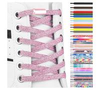 SULPO Cordones elasticos con cierre rápido de metal - Cordones elasticos zapatillas deporte - Cordones silicona sin atar para niños y adultos - Cordones converse - Cordones planos sin nudo