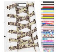 SULPO cordones elásticos - Cordones planos sin atar - Cordones coloridos de cierre rápido - cordones zapatillas deporte - cordones elasticos niños - atacadores elasticos