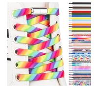 SULPO Cordones elásticos de goma sin atar, planos, con cierre de rosca