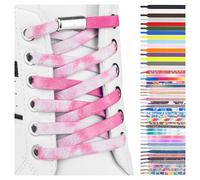 SULPO Cordones elásticos de goma sin atar, planos, con cierre de rosca