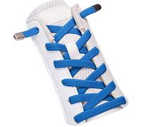 SULPO Cordones elásticos sin atar, elásticos, con cierre de metal, azul, Einheitsgröße