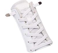 SULPO Cordones elásticos sin atar, elásticos, con cierre de metal., color Blanco, talla Einheitsgröße