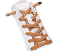 SULPO Cordones elásticos sin atar, elásticos, con cierre de metal, marrón, Einheitsgröße
