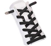 SULPO Cordones elásticos sin atar, elásticos, con cierre de metal., Negro, Einheitsgröße