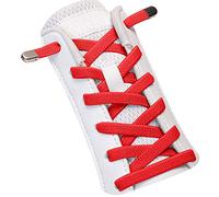 SULPO Cordones elásticos sin atar, elásticos, con cierre de metal, rojo, Einheitsgröße
