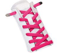 SULPO Cordones elásticos sin atar, elásticos, con cierre de metal., rosa oscuro, Einheitsgröße