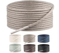 SULPO Cordones resistentes al desgarro - Cordones redondos Oxfrod - Cordones encerados para zapatos de negocios, cuero y de traje, 75-160 cm, diámetro de 3,5 mm, Beige oscuro Ø 2 mm, 90 cm - 2 Paare