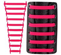 SULPO Cordones Sin Atar - Elásticos de Silicona - Juego Sin Lazos - de Goma para Zapatos de Mujer, Hombre y Niños