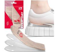 SULPO cuña para el talón de silicona - plantillas de elevación - plantillas de gel - plantillas para el talón - plantillas para el tendón de Aquiles - con ajuste de altura en cuatro partes