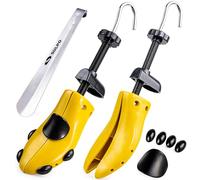 SULPO Estirador de zapatos de talla 35 - 46, horma para zapatos para hombre y mujer, ancho más calzador, 2 unidades., 41 - 42