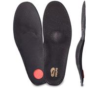 SULPO Plantillas ortopédicas - Plantillas cómodas para zapatos de piel auténtica con arco para el pie plano y las molestias del metatarso, 1 par (negro, 45)
