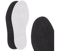 SULPO Plantillas para el sudor para zapatos - plantillas finas de carbón activo - transpirables - antisudor - absorbentes de olores - para zapatos de trabajo, calzado deportivo, running 45