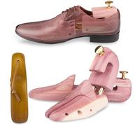SULPO Premium Hormas para zapatos hombre y mujer - Ensanchador de zapatos de madera de cedro, incluye calzador pequeño - Dilatador de calzado con diseño ergonómico - Ajustables - Varios tamaños