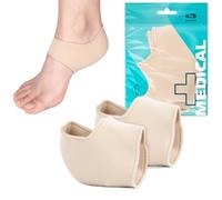 SULPO Taloneras - Plantilla para espolon calcaneo - Protector talon - Almohadillas para fascitis plantar, dolor de talón, pies agrietados, callos, ampollas - Calcetines de compresión - 36-40