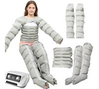 SULQING Botas De Presoterapia Piernas y Abdomen Brazos Casa︱Maquina Presoterapia para Casa De 6 Cámaras︱ Aparato De Presoterapia Profesional Cuerpo Compl︱Presión Ajustable