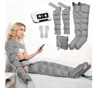 SULQING Botas Presoterapia Piernas︱Masajeador De Piernas︱Presoterapia Abdomen︱Masajeador De Cuerpo Entero︱6 Cámaras Eléctrico para Drenaje Linfático Masajeador De Pies