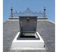 SULQING Impermeable Trampilla De Techo︱Ventanas Cubierta Escape Impermeable con Pestillo︱Casas Resistente a La Lluvia Escotilla Acceso Techo︱para Ático Patio Sótano Bodega