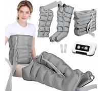 SULQING Maquina De Presoterapia para Casa︱Drenaje Linfatico Piernas︱Presoterapia para Casa Abdomen y Piernas con 6 Cámaras︱6 Cámaras Aire Presoterapia Piernas︱Compresion Piernas