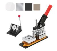 SULQING Máquina For Hacer Imanes Fotográficos︱Kit De Máquina para Hacer Insignias Magnéticas Cuadradas︱Prensa para Imanes De Nevera︱Permite Hacer Pines Magnéticos Cuadrados De 50 Mm para Frigorífico
