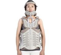 SULQING Ortesis torácica Cervical, Cabeza Ajustable, Cuello, Pecho, halo torácico, Soporte de fijación de Fractura, Soporte de rehabilitación de vértebra Cervical para Post traumatismo