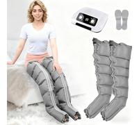 SULQING Presoterapia para Casa︱ Botas Presoterapia Piernas 6 Cámaras︱ Masajeador De iernas︱ Drenaje Linfático︱ Fácil Uso︱ Eficacia Profesional︱para Piernas y Pies Cansados