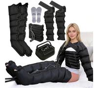 SULQING Presoterapia Piernas︱Presoterapia Piernas Y Abdomen︱ masajeador de piernas︱Favorece Una Mejor Circulación︱Drenaje Linfático︱ Fácil Uso︱ para Piernas y Pies Cansados︱6 Cámaras