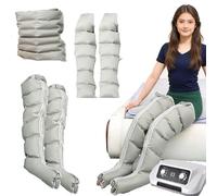 SULQING Presoterapia Piernas y Abdomen Brazos Casa︱Masajeador Botas Drenaje Linfatico︱6 Camaras Maquina Masajeador Drenaje Linfatico Circulación︱ Aparato De Presoterapia Profesional Cuerpo Compl