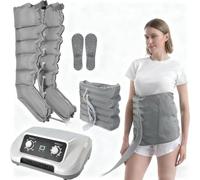 SULQING Presoterapia Piernas y Abdomen︱Presoterapia para Casa︱Dispositivo De Drenaje Linfático︱6 Cámaras Presoterapia Piernas Y Abdomen︱Presión Ajustable（Paquetes Combinados Opcionales）