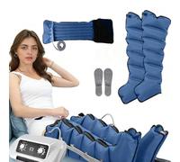 SULQING Presoterapia Piernas y Abdomen︱Presoterapia para Casa︱Dispositivo De Drenaje Linfático︱6 Cámaras Presoterapia Piernas Y Abdomen︱Presión Ajustable（Paquetes Combinados Opcionales）