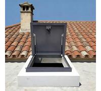 SULQING Resistente a La Lluvia Aleación De Aluminio Claraboya︱Casas Resistente a La Lluvia Escotilla Acceso Techo︱Claraboya Trampilla De Techo︱para Ático Patio Sótano Bodega