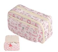 Sulxyi Capybara - Estuche para lápices, bonita bolsa de papelería, gran capacidad, 21 x 10,5 x 13 cm, adorable diseño de Capybara, espacioso diseño de múltiples compartimentos para artículos de