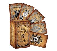 Sulxyi Cartas del Tarot, Diseño de Oráculo Astrológico, 78 Hojas Completas, Herramientas de Adivinación del Tarot, Baraja de Adivinación Destino, Barajado y Manejo, Ideal para Adultos, Niños, Fies