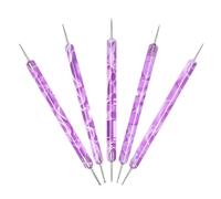 Sulxyi Herramienta Para Puntos En Uñas,Manicura Multifuncional De 5 Piezas - Set De Bolígrafos Para Puntos De Uñas,Para Salón Casa Estudio Aficionadas Mujeres Madres Y Expertas